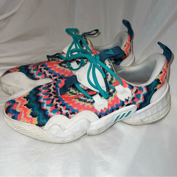 Adidas Trae Young 1 Tie-Dye Multicolor Men’s Side 10.5 - Picture 2 of 10